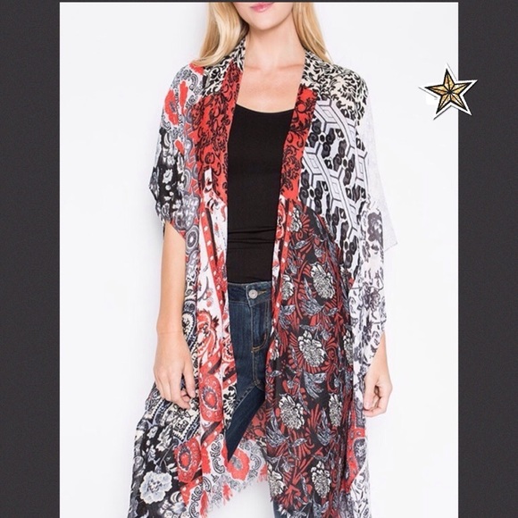 Other - Flower Print Cardigan wrap🌷